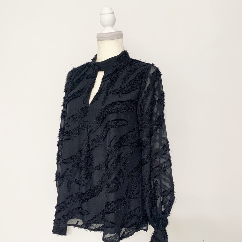 Crosby by Mollie Burch “Reagan” Blouse in Black Whisp - XS